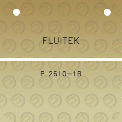 fluitek-p-2610-1b