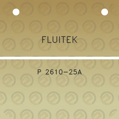 fluitek-p-2610-25a