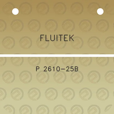 fluitek-p-2610-25b