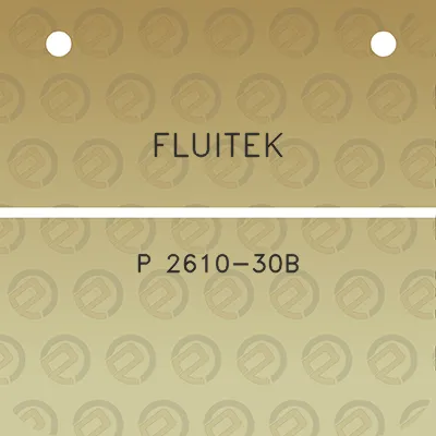 fluitek-p-2610-30b