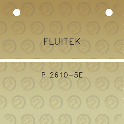 fluitek-p-2610-5e