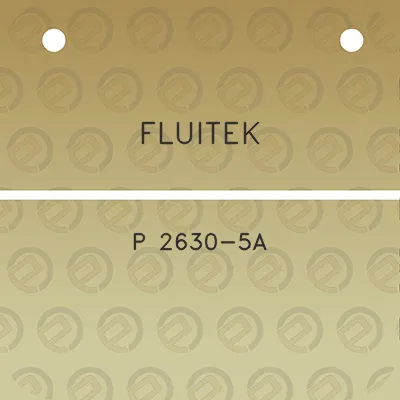 fluitek-p-2630-5a