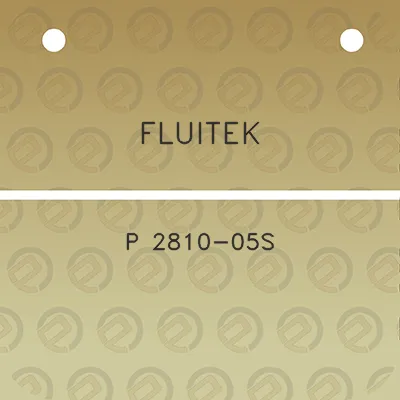 fluitek-p-2810-05s