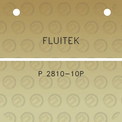 fluitek-p-2810-10p