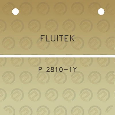 fluitek-p-2810-1y