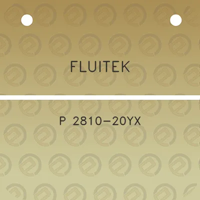 fluitek-p-2810-20yx