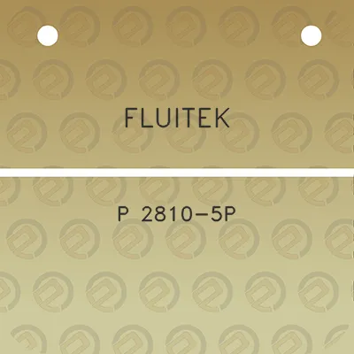 fluitek-p-2810-5p