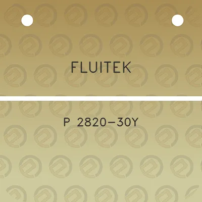 fluitek-p-2820-30y