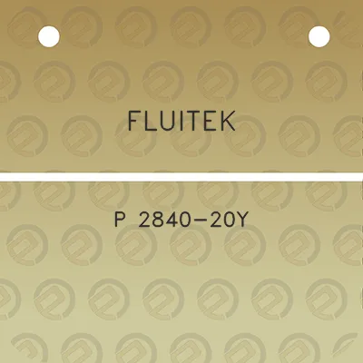 fluitek-p-2840-20y