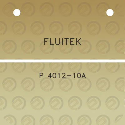 fluitek-p-4012-10a