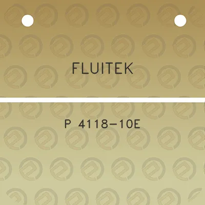 fluitek-p-4118-10e