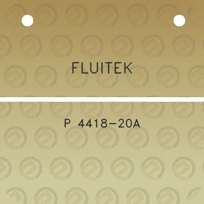 fluitek-p-4418-20a