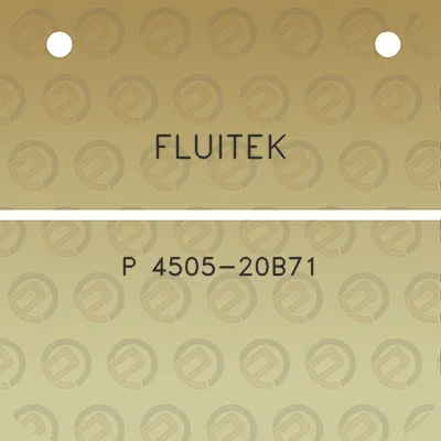 fluitek-p-4505-20b71