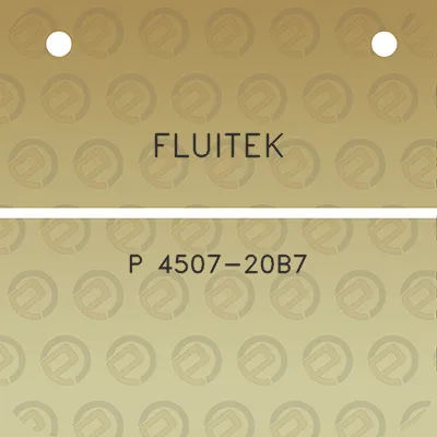 fluitek-p-4507-20b7