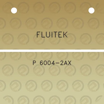 fluitek-p-6004-2ax