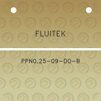 fluitek-ppn025-09-do-b