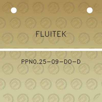 fluitek-ppn025-09-do-d