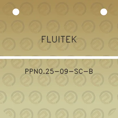 fluitek-ppn025-09-sc-b