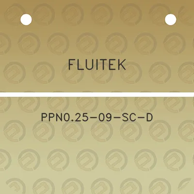 fluitek-ppn025-09-sc-d