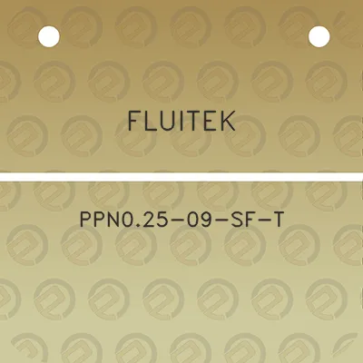 fluitek-ppn025-09-sf-t