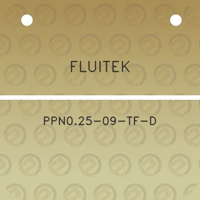 fluitek-ppn025-09-tf-d