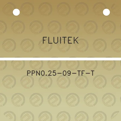 fluitek-ppn025-09-tf-t