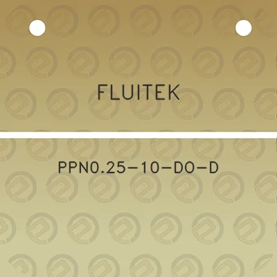 fluitek-ppn025-10-do-d