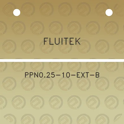 fluitek-ppn025-10-ext-b