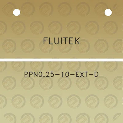 fluitek-ppn025-10-ext-d