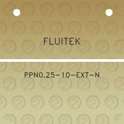 fluitek-ppn025-10-ext-n