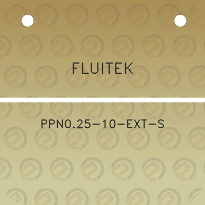 fluitek-ppn025-10-ext-s