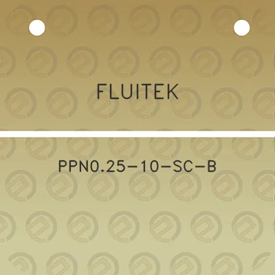 fluitek-ppn025-10-sc-b