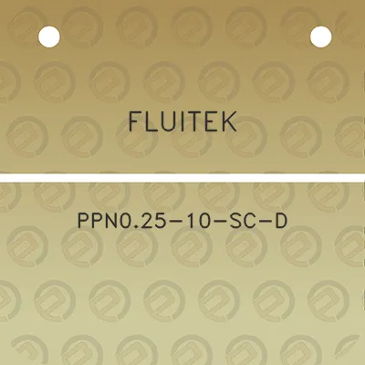 fluitek-ppn025-10-sc-d