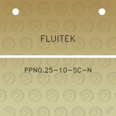 fluitek-ppn025-10-sc-n