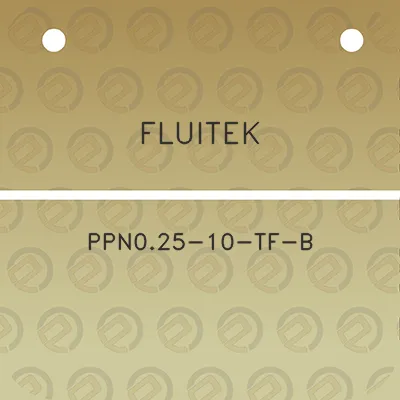 fluitek-ppn025-10-tf-b