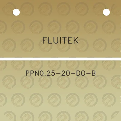 fluitek-ppn025-20-do-b