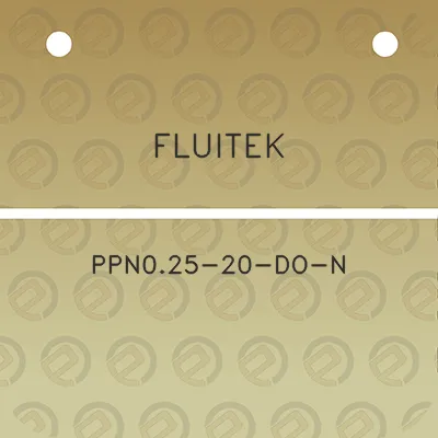 fluitek-ppn025-20-do-n