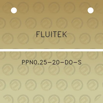 fluitek-ppn025-20-do-s