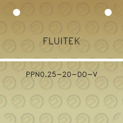 fluitek-ppn025-20-do-v