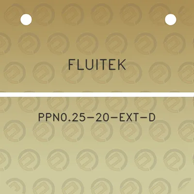 fluitek-ppn025-20-ext-d