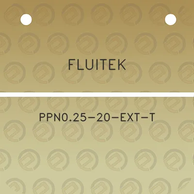 fluitek-ppn025-20-ext-t