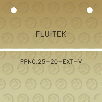 fluitek-ppn025-20-ext-v