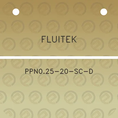 fluitek-ppn025-20-sc-d