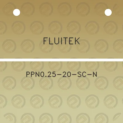 fluitek-ppn025-20-sc-n