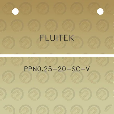 fluitek-ppn025-20-sc-v