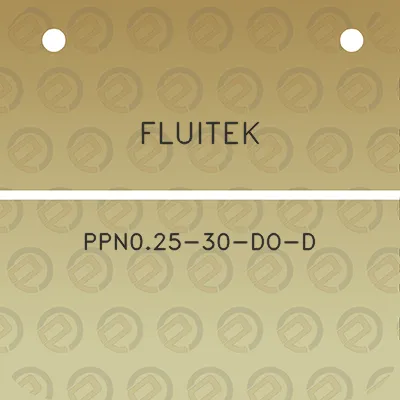 fluitek-ppn025-30-do-d