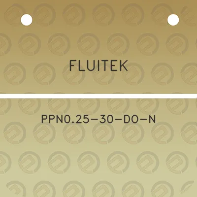 fluitek-ppn025-30-do-n