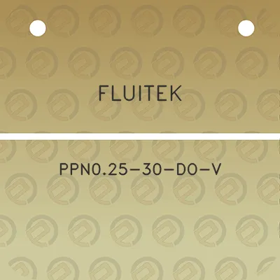 fluitek-ppn025-30-do-v