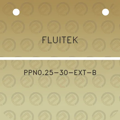 fluitek-ppn025-30-ext-b