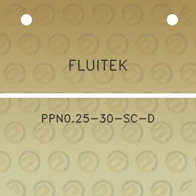 fluitek-ppn025-30-sc-d